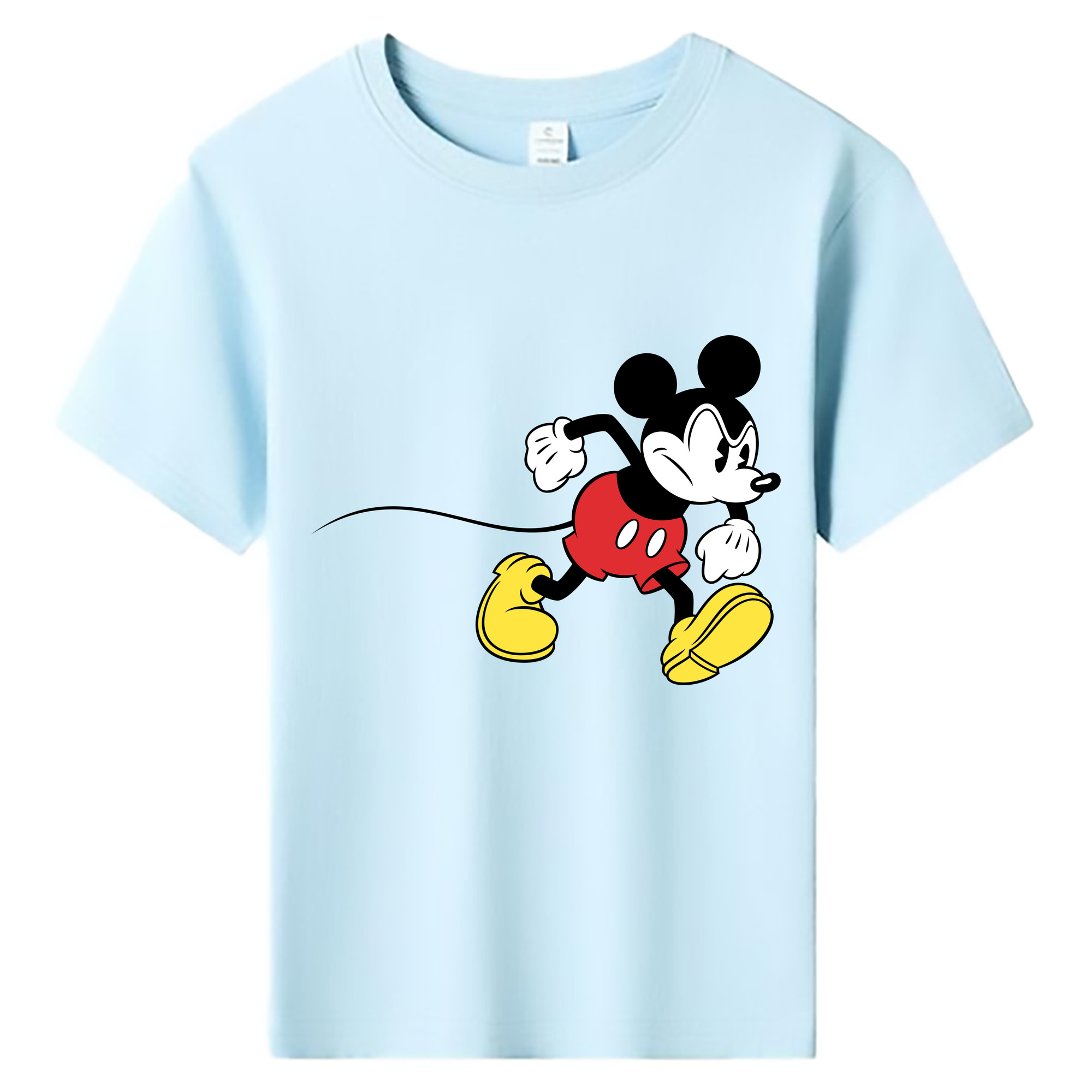 ミッキーマウス Mickey Mouse 綿100％キッズTシャツ（フロントプリント）